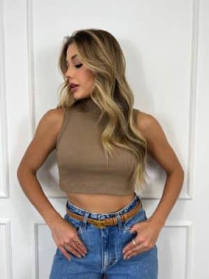 Cropped gola<span> - </span>Nude