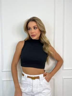 Cropped gola<span> - </span>Preto