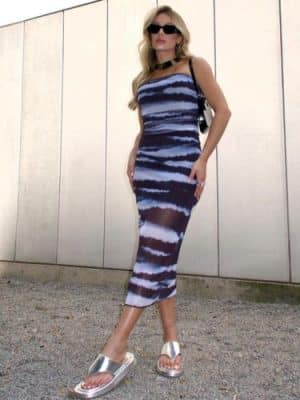 Dress tule tomara que caia<span> - </span>Azul escuro