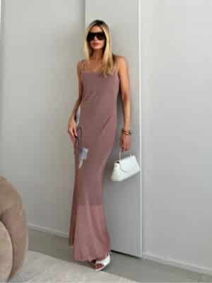 Dress tule alça<span> - </span>Goiaba