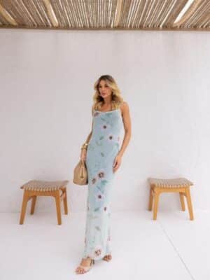 Dress tule alça