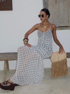 Dress tule franzido